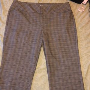 💛 Elle classic plaid work/dress pants trousers
